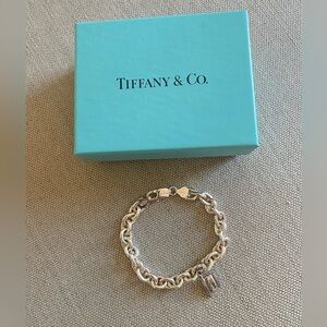 Tiffany & Co. Sterling Silver 7.5 Bracelet with charm